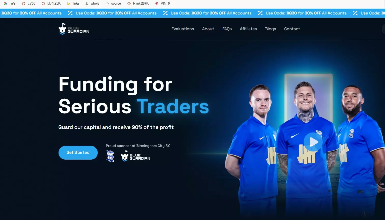 Blue Guardian vs The Trading Pit