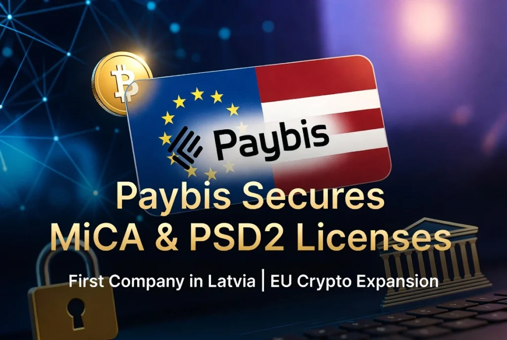 Paybis Secures MiCA and PSD2 Licenses in Latvia - First company to obtain both licenses